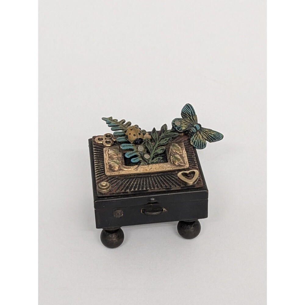 Mullanium Jim & Tori Mullan Steampunk Butterfly & Ladybug Wish Keepsake Box